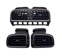 Pour Polo 2011 2012 2013 OEM 6RD819728 6RD819703 6rd819704 Noir Mat Tableau De Bord Sortie D'Air Centrale Évent Grilles D'aération Centrale(1 SET)