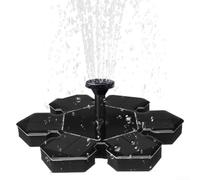 pour Pompe Fontaine Étang 7V 1.4W Panneau Silicium pour Pompe | 4 buses incluses, modes spray variés, flottaison stable, panneau 205mm, pour idéal jardin