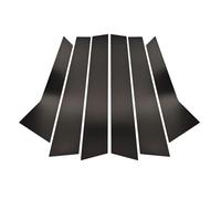 pour Porsche pour Macan 2014 2015 2016 2017 2018 2019-2022 6 Pièces Noires Garniture Porte Et Fenêtre Pilier Couverture Poteaux