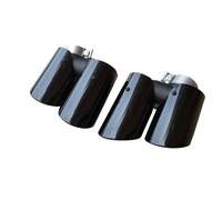 Pour Porsche Pour Macan S GTS 2013-2018 1 Paire De Systèmes D'échappement Voiture Course Modifiés Embouts Tuyau Silencieux Gorge(Black)