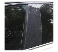 pour Porsche pour Panamera 2009-2016 2015 2014 2013 Porte Vitre Latérale Décor BC Colonne Autocollants Couvrir Pilier Poteaux(Fibre de Carbone)