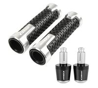 Pour Pour CB 500F CB 500 F Moto 7/8 "22 MM Guidon Poignées Poignée Barre Embout Bouchon CB500F 2017-2022 2021 2020 2018(Silver)