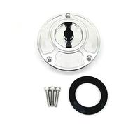 Pour Pour Fazer FZ1 FZ6 FZ6R FJR1300 TT600E TT600E TT600S FZ1000 Motocycle CNC Couvercle De Bouchon De Réservoir Carburant(Noir argenté)
