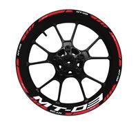 Pour Pour Mt03 Pour MT 03 Pour Mt-03 Ensemble Décoration Décalcomanie Moyeu 17 Pouces Autocollant Jante Cadre Roue Réfléchissant Et Étanche(14)