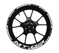 Pour Pour Mt03 Pour MT 03 Pour Mt-03 Ensemble Décoration Décalcomanie Moyeu 17 Pouces Autocollant Jante Cadre Roue Réfléchissant Et Étanche(3)