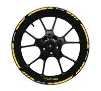 Pour Pour Mt03 Pour MT 03 Pour Mt-03 Ensemble Décoration Décalcomanie Moyeu 17 Pouces Autocollant Jante Cadre Roue Réfléchissant Et Étanche(17)