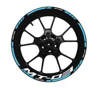 Pour Pour Mt03 Pour MT 03 Pour Mt-03 Ensemble Décoration Décalcomanie Moyeu 17 Pouces Autocollant Jante Cadre Roue Réfléchissant Et Étanche(6)