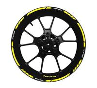 Pour Pour Mt03 Pour MT 03 Pour Mt-03 Ensemble Décoration Décalcomanie Moyeu 17 Pouces Autocollant Jante Cadre Roue Réfléchissant Et Étanche(20)