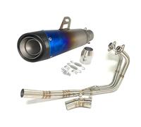 Pour Pour Ninja 400 Pour Ninja250 2019-2021 Système D'échappement Complet, Coude D'échappement Avant En Acier Inoxydable