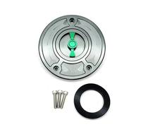 Pour Pour Ninja ZX-6R 636 ZX636R 2009-2018 2012 2013 2014 ZX6R ZX 6R Couvercle Bouchon Réservoir Carburant Moto Sans Clé(Gray and Green)