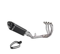 Pour Pour Ninja ZX4R ZX4RR 2022 2023 Tuyau Intermédiaire Avant Modifié Silencieux En Fibre Carbone Système D'échappement Complet Pour Moto(TYPE-B)