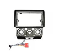 pour pour Ranger 2000-2005 2006 2007 2008 2009 2010 Auto Radio Installation DVD GPS Mp5 Fascia Plan Cadre(Câble de Cadre argenté)