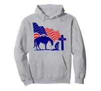 pour Prier, Cowgirl, Cheval, Croix, prières chrétiennes, croyants Sweat à Capuche