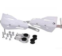 Pour protège-mains de guidon dédiés à Surron utilisant des supports en aluminium usiné avec précision et des boucliers en polypropylène moulé pour une protection sûre contre le vent et la boue (blanc)