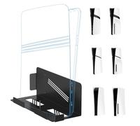 Pour PS5 Pro/Slim Console Wall Mount Organizer P5 Game Console Universal Wall Bracket Console Holder Wall Mount Gaming Stand (Blanc)