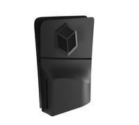 Pour PS5 Slim Consoler Couvrir Plaques Façade Coutume Couvercles de Coque Latérale de Rechange Anti-poussière ABS Cas pour Playstation 5 Slim Accessoires (Black)