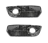 Pour Q5 2009 2010 2011 2012 Grille De Feux Antibrouillard Avant Style Nid D'abeille(Glossy Black)