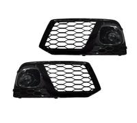 Pour Q5 2018 2019 2020 Accessoires Auto 1 Ensemble Pare-chocs Avant Antibrouillard Lampe De Signalisation Grille Maille Couverture Avec ACC Remplacer Les Pièces(Black)