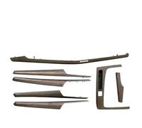 Pour Q5 RSQ5 2018-2023 Panneau De Garniture De Porte Intérieur En Fibre De Carbone Console Centrale Panneau Intérieur Ensemble De 7 Pièces BLNETU(Cen wood style 7pcs)