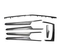 Pour Q5 RSQ5 2018-2023 Panneau De Garniture De Porte Intérieur En Fibre De Carbone Console Centrale Panneau Intérieur Ensemble De 7 Pièces BLNETU(Carbon 7pcs)