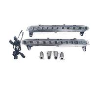 Pour Q7 2007 2008 2009 22 LED Feux De Jour Statiques IP67 Étanches DRL Feu Antibrouillard Avec Clignotant Jaune Phares Phare Avant(Only 1 Right)