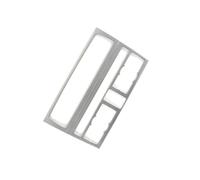 Pour Q7 2008-15 Console De Voiture Climatisation CD Boutons Panneau Cadre Décoration Autocollant Accessoires Intérieurs Voiture Interieur Panneau(Argent)