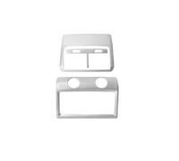 Pour Q7 2008-2015 Cadre Décoratif Pour Grilles D'aération De Climatisation Arrière Garniture Accessoires D'intérieur HLWXMDZ(Argent)