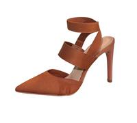 Pour que les stilettos en maille avec bout pointu et talon ouvert et sangle de cheville soient adaptés pour la vie quotidienne, les voyages, la plage et les fêtes, ces talons hauts offrent une