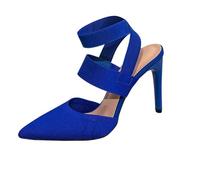 Pour que les stilettos en maille avec bout pointu et talon ouvert et sangle de cheville soient adaptés pour la vie quotidienne, les voyages, la plage et les fêtes, ces talons hauts offrent une