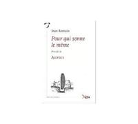 Pour qui Sonne le Meme Precede de Accrocs - Jean Romain - Xenia - broché - Essai