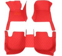 pour R&enault pour Captur 2 2020 2021 2022 2023 Tapis De Sol De Voiture en Cuir PU 3D Personnalisés Accessoires D'intérieur Accessoires De Voiture(Red)