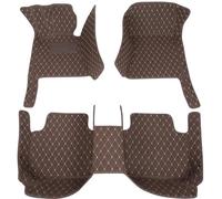 pour R&enault pour Captur 2 2020 2021 2022 2023 Tapis De Sol De Voiture en Cuir PU 3D Personnalisés Accessoires D'intérieur Accessoires De Voiture(Coffee)