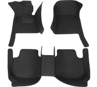 pour R&enault pour Megane 4 2017 2018 2019 2020 Tapis De Sol De Voiture en Cuir PU 3D Personnalisés Accessoires D'intérieur Accessoires De Voiture(Full Black)