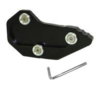 pour R1200RS R1200R R1200 RS/R 2015 2016 2017 2018 Moto CNC Béquille Pied Béquille Latérale Extension Agrandir Plaque De Support De Coussin(Black)