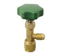 Pour R22, pour R134a et R410A - Robinet automatique avec fonctions anti-fuite dans un outil pratique (vert)