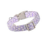 pour randonnée Camping extérieur, Motif Marguerite Mignon avec Pendentif Fleur, Boucle à dégagement Rapide réglable Large Sangle Violet pour Petits Chiens Moyens Chats