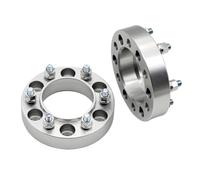 Pour Ranger 2006-2015 2016 2017 2018 2019 2 Pièces 25/30/35/40/45/50/60mm PCD 6x139,7 CB 93,1mm Entretoises De Roue 6 Cosses Adaptées BT 50 M12 X 1,5 Entretoises Roue Universelles(2PCS 50mm Silver)