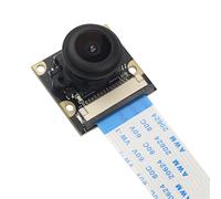 Pour Raspberry Pi 4B 3B + Module de CaméRa de Vision Diurne 5MP 1080P Fisheye 130 DegréS Grand Angle Fisheye CaméRa de RéGlage de la Mise au Point