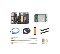 Pour Raspberry Pi 5 PCle à MiniPCle GbE USB3.2 CHAPEAU + Gigabit Ethernet avec SIM7600G-H 4G Module Supporte MiniPCIe