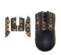 pour Razer Viper V4 Pro 2026 Souris sans Fil Adhésifs résistants à la poignée antidérapante, Design Facile à décaper sans résidu (Demi-Noir et Or)