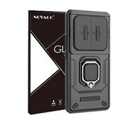 Pour Realme 12 Pro 5G/Realme 12 Pro+ 5G - Coque Résistante avec Anneau + 3 Films Protection écran Verre trempé incurvé