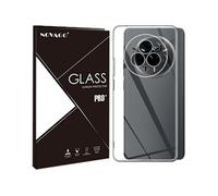 NOVAGO Compatible avec Realme 14 Pro 5G - Pack Complet- Coque Souple Transparente Résistante + 3 Films Protection écran vitre Verre trempé 3D incurvé avec Colle fournie