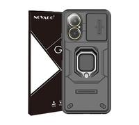 NOVAGO Compatible avec Realme C67 4G - Pack Complet- Coque Résistante avec Anneau Anti Chute + 2 Films de Protection écran en Verre trempé résistant 0.33mm 9H