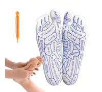 Pour réflexologie - 1 paire d'acupression, pour réflexologie et kit de massage plantaire pour physiothérapie, douleur aux pieds | tutoriel message chaussette