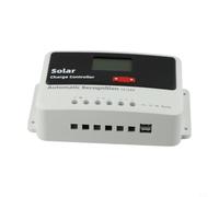 Pour régulateur de charge solaire PWM 12 V/24 V/48 V avec écran LCD pour plomb-acide pour batteries Lifepo4 GEL 10 A à 60 A Contrôle de charge photovoltaïque avec 3 modes de charge et protection