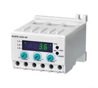 pour relais de Protection ABS Montage Rail DIN Compact pour | Seuil réglable 10-60A, coupure automatique, protection moteur, pour affichage cause défaut, pas de requis(6A 220V)