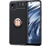 Pour Remplacement Pour Coque Realme C20 / C20a / C11 2021 Ultra-Mince En Tpu Coque Avec Anneau En Métal Black Cover Pink Ring