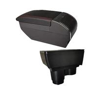 Pour Renault Pour Dacia Pour Duster 2 3 2018-2021 Accoudoir Boîte Console Centrale Stockage Voiture Accessoires Cendrier PU Support De Verre USB Voiture Accoudoir Boîte(F1 No USB)