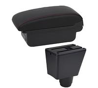 Pour Renault Pour Logan 2 Pour Sandero 2 2010-2022 Boîte D'accoudoir Voiture Accoudoir Voiture Pièces Rénovation Intérieure Boîte Rangement Centrale(A red line No USB)