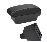 Pour Renault Pour Logan 2 Pour Sandero 2 Boîte D'accoudoir De Voiture Pièces De Rénovation Intérieure Boîte De Rangement Centrale Accessoires WEFOLCC(C3 black white NOUSB)